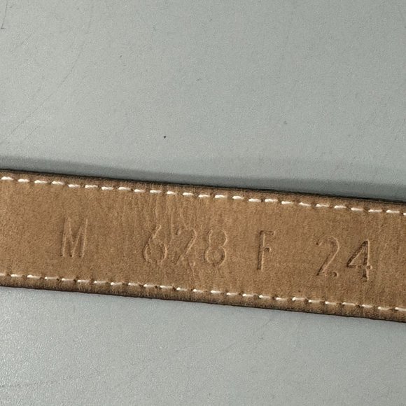 Simon Genuine Black Leather Belt, Size M